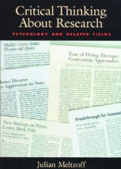 Paperback Critical Thinking about Research: Psychology and Related Fields Book