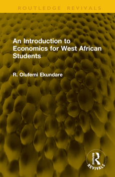 Hardcover An Introduction to Economics for West African Students Book