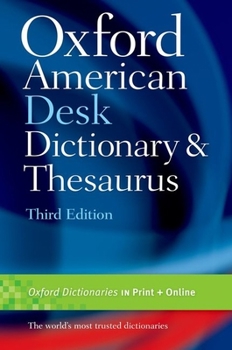 Hardcover Oxford American Desk Dictionary and Thesaurus Book