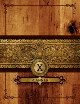 X: Monogrammed Planner - 2020-2021 Get Shit Done Journal - 52-Week Goal Tracking Notebook for Professionals