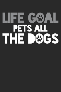 Paperback Notebook: Pet All Dogs Dot Grid 6x9 120 Pages Book