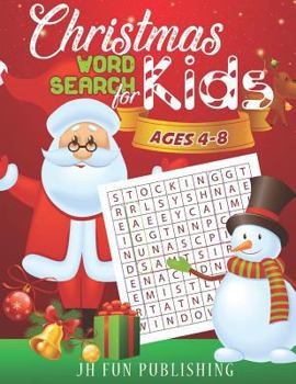 Paperback Christmas Word Search For Kids Ages 4-8 Book
