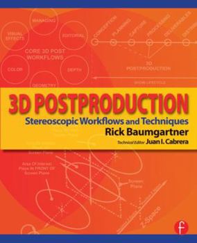 Paperback 3D Postproduction: Stereoscopic Workflows and Techniques Book