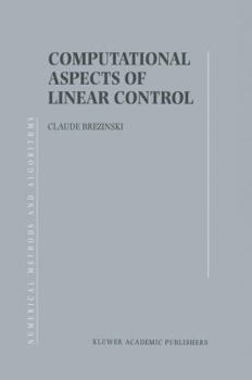 Paperback Computational Aspects of Linear Control Book