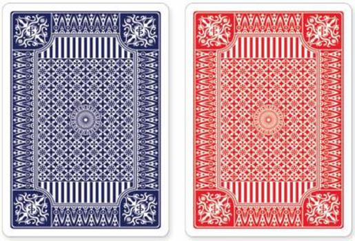 Misc. Blue and Red Premium Playing Cards, Two Standard Decks Book