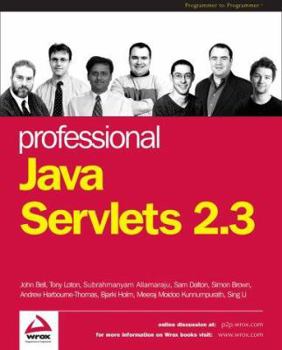 Paperback Professional Java Servlets 2. 3 Book