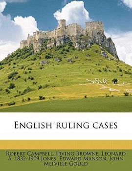 Paperback English ruling cases Volume 18 Book