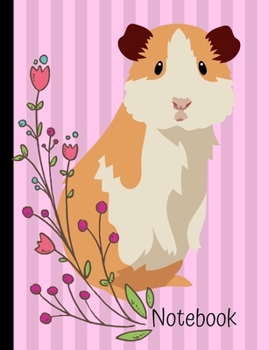 Notebook: Guinea Pig Pink School Composition Notebook 100 Pages Wide Ruled Lined Paper