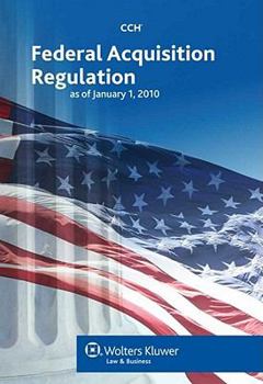 Paperback Federal Acquisition Regulation as of January 1, 2010 Book