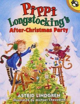 Paperback Pippi's After-Christmas Party Book