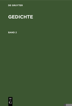Hardcover Gedichte. Band 2 [German] Book