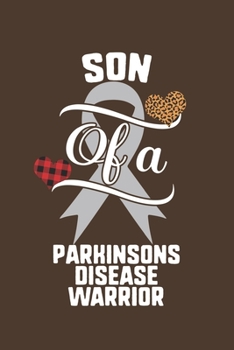 Son Of A Parkinsons Disease Warrior: Parkinsons Disease Awareness Leopard Buffalo Plaid Family Gift