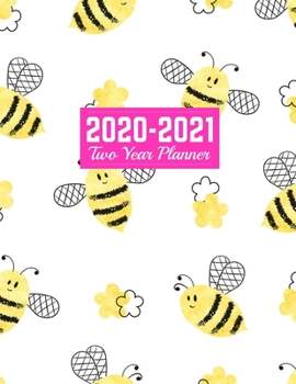 2020-2021 Two Year Planner: Cute 24-Months Calendar, 2-Year Appointment Business Planners, Agenda Schedule Organizer Logbook and Journal Art Cover 00023187