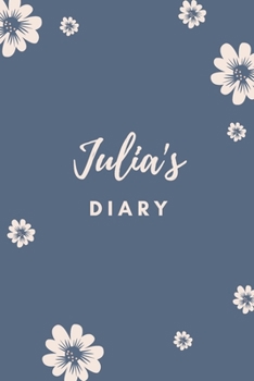 Paperback Julia's Diary: Personalized Name Gift / Diary / Journal / Notebook Book