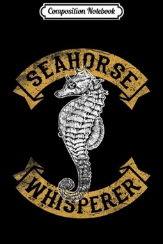 Composition Notebook: Seahorse Love Cool Great Vintage Graphic Design  Journal/Notebook Blank Lined Ruled 6x9 100 Pages