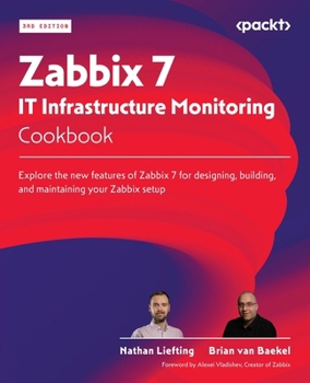 Paperback Zabbix 7 IT Infrastructure Monitoring Cookbook - Third Edition: Explore the new features of Zabbix 7 for designing, building, and maintaining your Zab Book