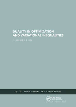 Paperback Duality in Optimization and Variational Inequalities Book