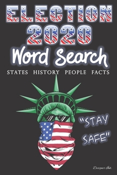 Paperback USA Word Search: STATES - PEOPLE - HISTORY - FACTS. 101 America Puzzles & Art Interior. Larger Print, Fun Easy to Hard Words for ALL AG Book