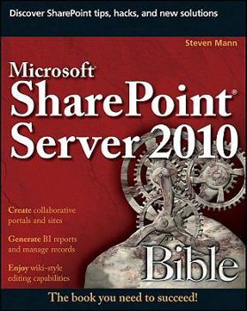 Paperback Microsoft SharePoint Server 2010 Bible Book