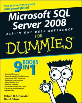 Paperback Microsoft SQL Server 2008 All-In-One Desk Reference for Dummies Book