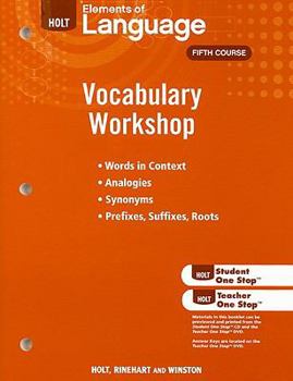 Paperback Holt Traditions Vocabulary Workshop Book