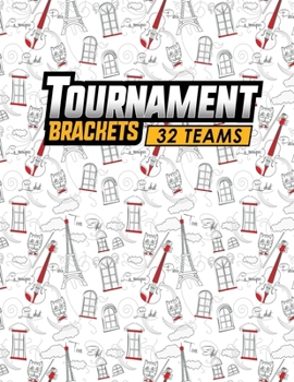 Paperback Tournament Brackets - 32 Teams Book