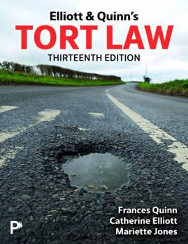 Paperback Elliott & Quinn's Tort Law Book