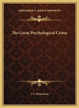 Hardcover The Great Psychological Crime Book