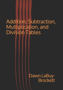 Paperback Addition, Subtraction, Multiplication, and Division Tables Book