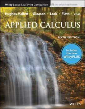 Loose Leaf Applied Calculus, 6e WileyPLUS Card with Loose-leaf Set Book