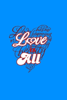 Paperback Love is all: Notebook with cute words Book