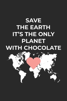 The only Planet with Chocolate: Graph Paper Notebook 6x9 inches with 120 pages