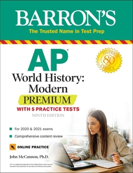 Paperback AP World History: Modern Premium: With 5 Practice Tests Book
