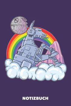 Notizuch: Das Roboter-Einhorn unterm Regenbogen DIN A5 kariert - 120 Seiten für kreative Einhorn Fans (German Edition)
