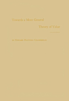 Hardcover Towards a More General Theory of Value Book