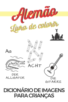 Paperback Alemão Livro de colorir Dicionário de imagens para crianças [Portuguese] Book