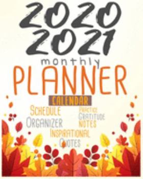 2020-2021 Monthly Planner: Blue Sky 8x10inch 2 Years Monthly Planner Calendar Schedule Organizer From January 1,2020 to December 31,2021 (24 Months ... With Holidays and Motivational Quotes