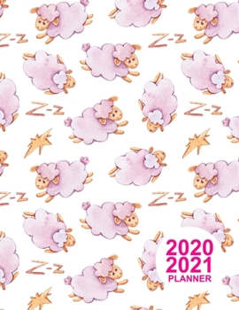 Paperback 2020 2021 Planner: Simple Colorful Design Book, 8.5" x 11" Two Year 2020-2021 Calendar Planner, Monthly Schedule Organizer (24 Months Act Book