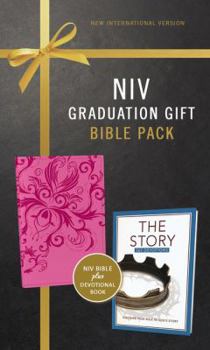 Product Bundle NIV, Graduation Gift, Bible Pack for Her, Pink, Red Letter Edition Book