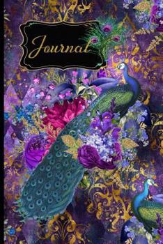 Paperback Journal: 6x9 120 Page Lined Journal Peacock (Peacock Journals Volume 8) Book