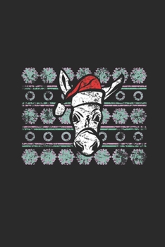 Paperback Ugly Christmas Donkey: Graph Paper Notebook (6" x 9" - 120 pages) Christmas Themed Notebook for Daily Journal, Diary, and Gift Book