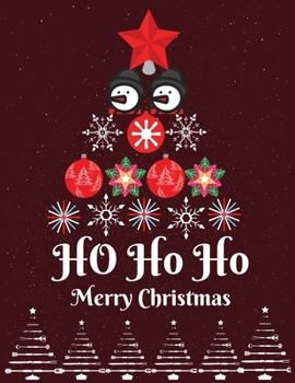 Paperback HO HO HO Merry Christmas: Journal Notebook With Christmas Perfect Gift For Girl/Woman/Business Woman/,100 Lined Pages,8.5x11 Inch Book