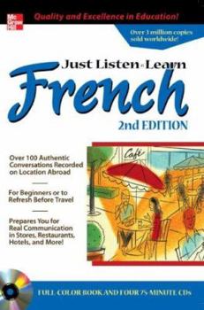 Paperback Just Listen 'n' Learn French 2e [With (3) CD] Book