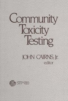 Hardcover Community Toxicity Testing, Stp 920 Book