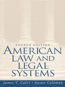 Paperback American Law and Legal Systems (4th Edition) Book
