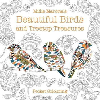 Paperback Millie Marotta's Beautiful Birds and Treetop Treasures Pocket Colouring Book