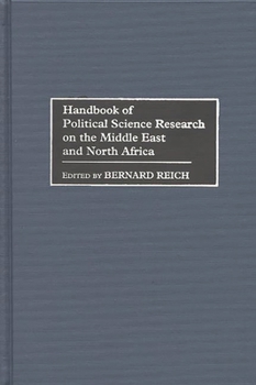 Hardcover Handbook of Political Science Research on the Middle East and North Africa Book