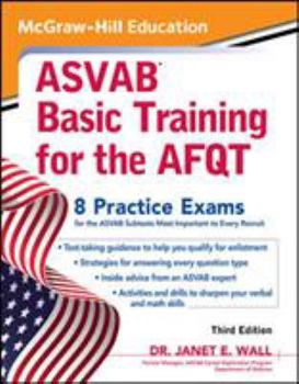 Paperback McGraw-Hill Education ASVAB Basic Training for the Afqt, Third Edition Book