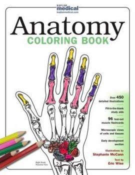 Paperback Kaplan Anatomy Coloring Book