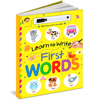 Paperback Learn to Write First Words (Board Book) Book